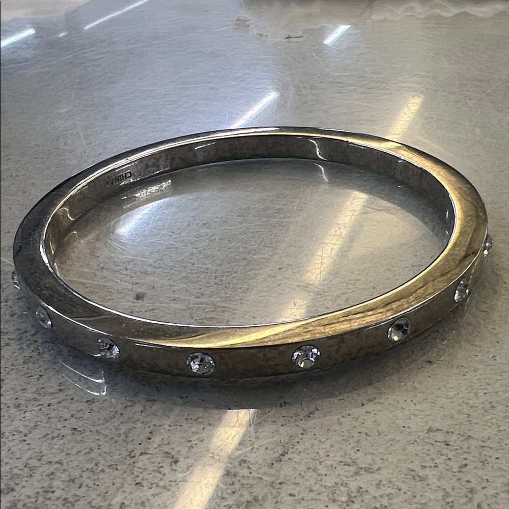 Coach Silver and Crystal Bangle